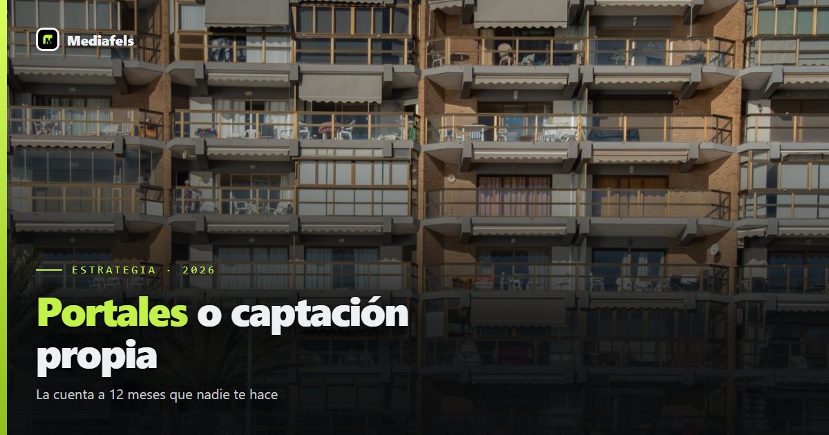 Portales vs. captación propia: la cuenta que nadie te hace